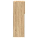 Meuble TV avec lumières LED chêne sonoma 30,5x30x90 cm – Image 8