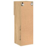 Meuble TV avec lumières LED chêne sonoma 30,5x30x90 cm – Image 9