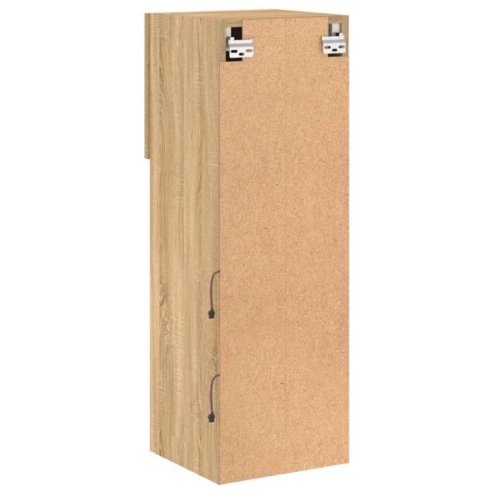 837005_9.jpg Meuble TV avec lumières LED chêne sonoma 30,5x30x90 cm – Image 9