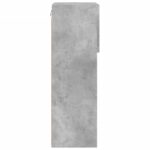 Meubles TV avec lumières LED 2 pcs gris béton 40,5x30x90 cm – Image 8