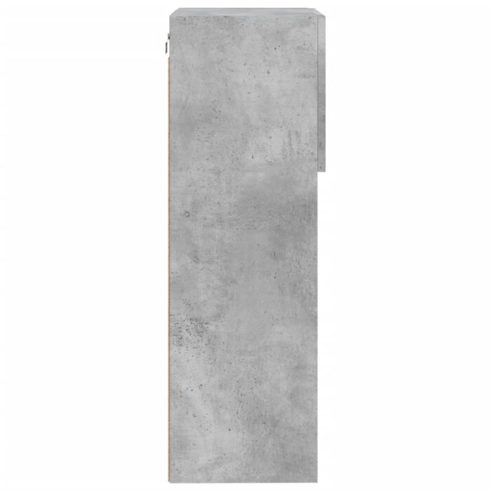 Meubles TV avec lumières LED 2 pcs gris béton 40,5x30x90 cm – Image 8