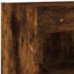 Meubles TV avec lumières LED 2 pcs chêne fumé 60x30x30 cm – Image 9