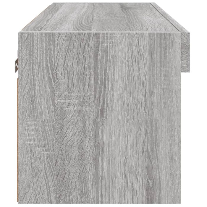 Meuble TV avec lumières LED sonoma gris 60x30x30 cm – Image 7