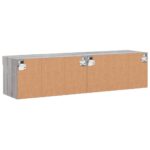 Meubles TV avec lumières LED 2 pcs sonoma gris 60x30x30 cm – Image 8