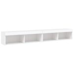 Meubles TV avec lumières LED 2 pcs blanc 100x30x30 cm – Image 5