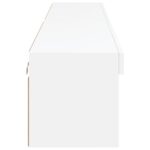 Meubles TV avec lumières LED 2 pcs blanc 100x30x30 cm – Image 7