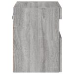 Meuble TV mural avec lumières LED sonoma gris 40x30x40 cm – Image 8