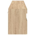 Meubles TV muraux lumières LED 2 pcs chêne sonoma 80x30x40 cm – Image 8