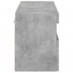 Meuble TV mural avec lumières LED gris béton 80x30x40 cm – Image 8