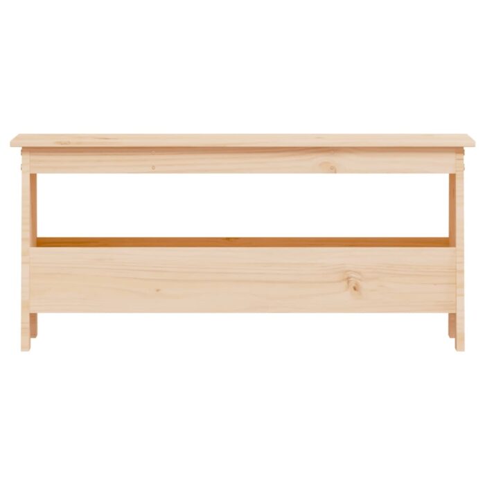 Banc d'entrée 100x28x45 cm bois de pin massif – Image 2