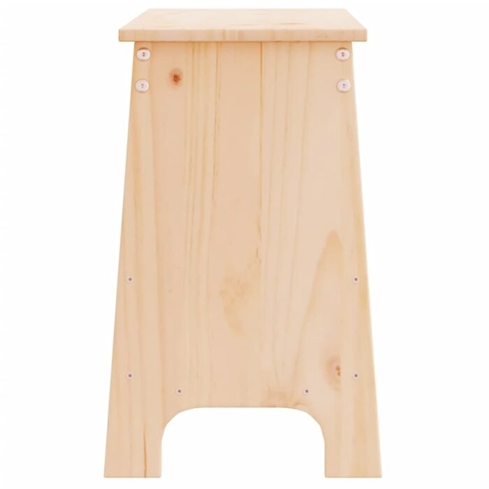 Banc d'entrée 100x28x45 cm bois de pin massif – Image 3