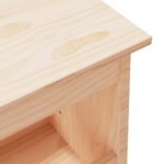 Banc d'entrée 100x28x45 cm bois de pin massif – Image 4