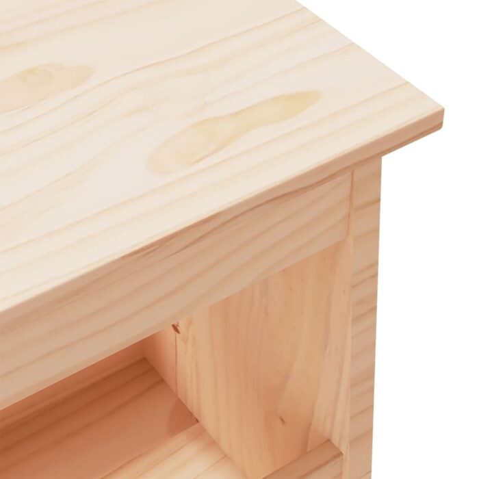 Banc d'entrée 100x28x45 cm bois de pin massif – Image 4