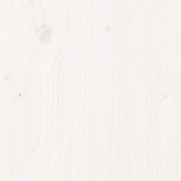 Banc d'entrée blanc 100x28x45 cm bois de pin massif – Image 5