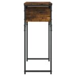 Table console avec étagère chêne fumé 75x30x75 cm – Image 3