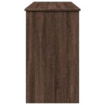 Coiffeuse avec miroir chêne marron 100x45x76 cm – Image 4