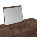 Coiffeuse avec miroir chêne marron 100x45x76 cm – Image 6