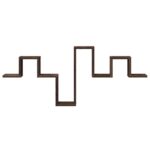 Étagère murale chêne marron 104,5x10x43 cm bois d'ingénierie – Image 3