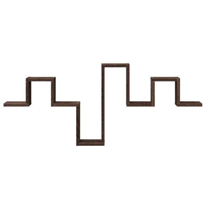 Étagère murale chêne marron 104,5x10x43 cm bois d'ingénierie – Image 3