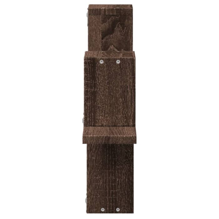 Étagère murale chêne marron 104,5x10x43 cm bois d'ingénierie – Image 4