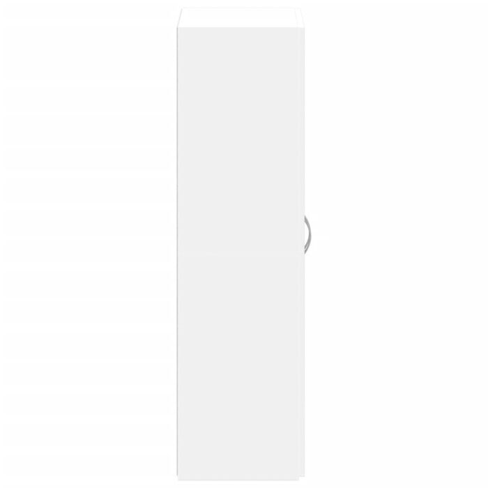 Armoire de classement blanc 60x32x115 cm bois d'ingénierie – Image 3