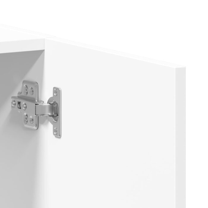 Armoire de classement blanc 60x32x115 cm bois d'ingénierie – Image 6