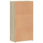 Armoire de classement chêne sonoma 60x32x115 cm bois ingénierie – Image 4