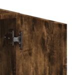 Armoire de classement chêne fumé 60x32x115 cm bois d'ingénierie – Image 6