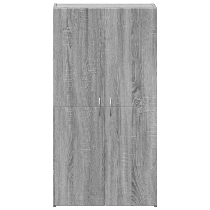 Armoire de classement sonoma gris 60x32x115cm bois d'ingénierie – Image 2