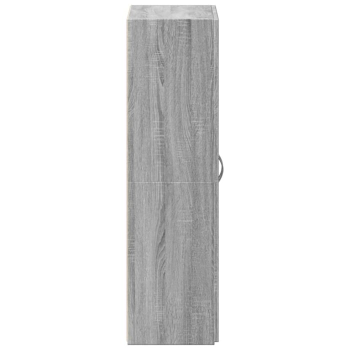 Armoire de classement sonoma gris 60x32x115cm bois d'ingénierie – Image 3