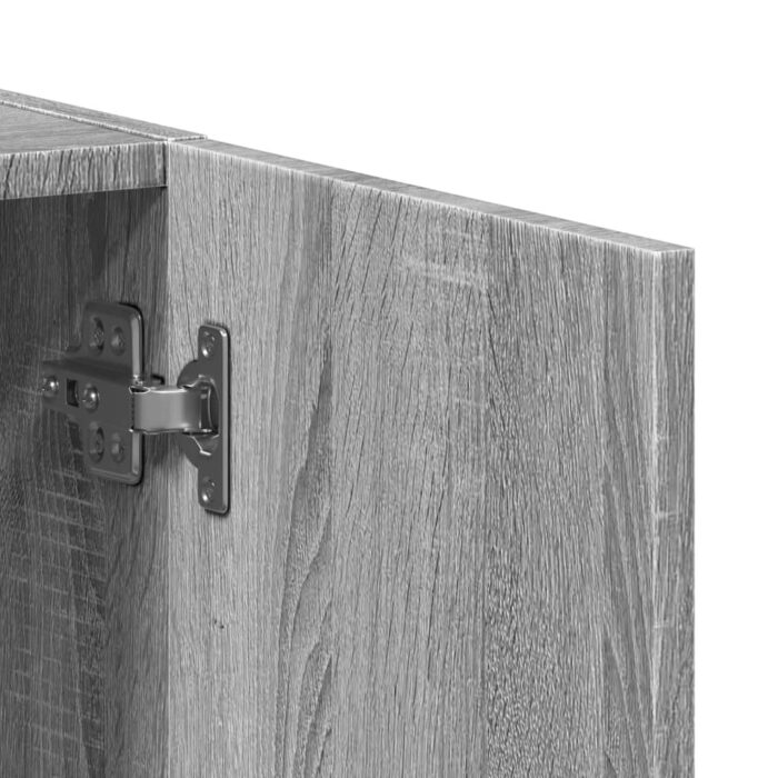 Armoire de classement sonoma gris 60x32x115cm bois d'ingénierie – Image 6
