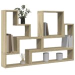 Étagère murale chêne sonoma 96x12x64 cm bois d’ingénierie – Image 2