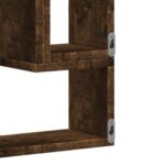 Étagère murale chêne fumé 96x12x64 cm bois d'ingénierie – Image 8