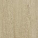 Table basse chêne sonoma 100x55x50cm bois d'ingénierie et métal – Image 8