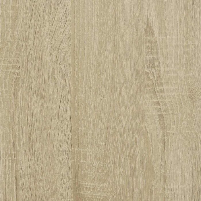 Table basse chêne sonoma 100x55x50cm bois d'ingénierie et métal – Image 8