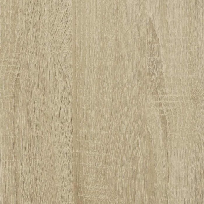 Table basse chêne sonoma 85x50x50 cm bois d'ingénierie et métal – Image 8