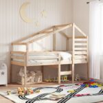Toit de lit pour enfants 188x97x113 cm bois de pin massif