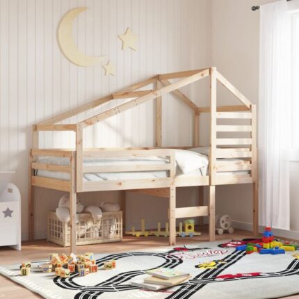 Toit de lit pour enfants 188x97x113 cm bois de pin massif