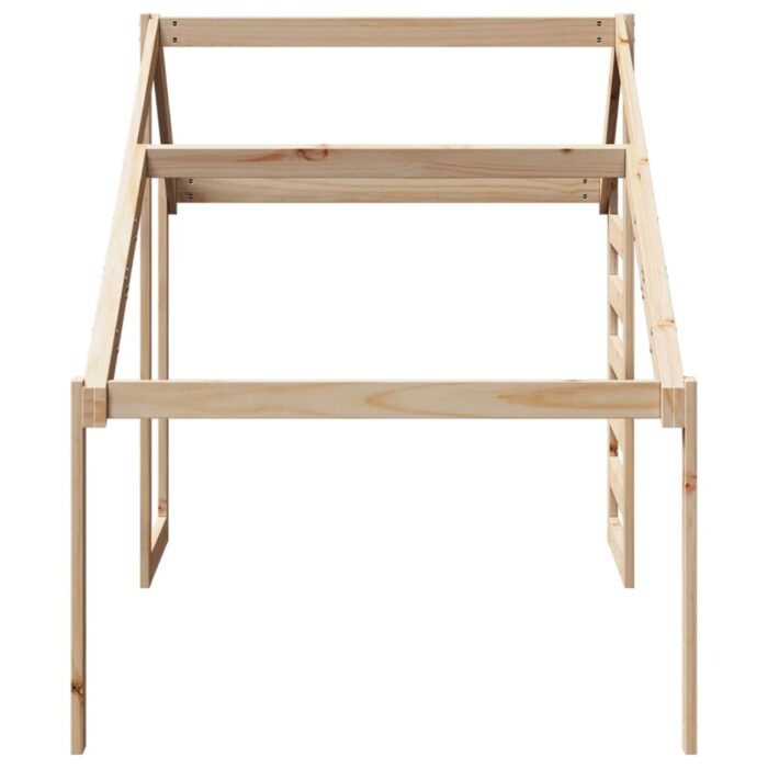 Toit de lit pour enfants 188x97x113 cm bois de pin massif – Image 3