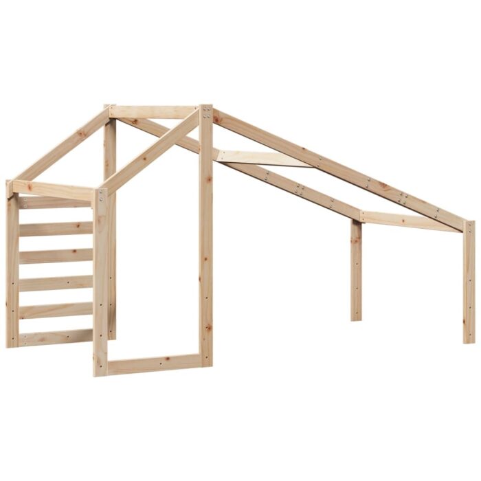 Toit de lit pour enfants 188x97x113 cm bois de pin massif – Image 4