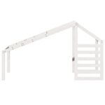 Toit de lit pour enfants blanc 188x97x113 cm bois de pin massif – Image 2