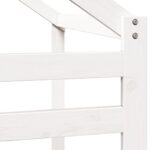 Toit de lit pour enfants blanc 188x97x113 cm bois de pin massif – Image 5