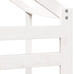 Toit de lit pour enfants blanc 188x82x113 cm bois de pin massif – Image 5