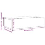 Meuble TV avec éclairage LED Chêne noir 60 x 35 x 15,5 cm – Image 12