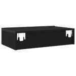 Meuble TV avec éclairage LED Chêne noir 60 x 35 x 15,5 cm – Image 8