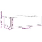 Meubles TV avec éclairage LED 2 pièces Chêne noir 60 x 35 x 15,5 cm – Image 12