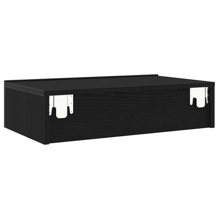 Meubles TV avec éclairage LED 2 pièces Chêne noir 60 x 35 x 15,5 cm – Image 8