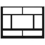 Étagère murale Chêne noir 75x16x55 cm Bois d'ingénierie – Image 3
