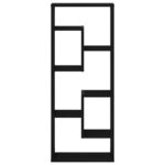 Étagère murale en chêne noir 36 x 16 x 90 cm, bois d'ingénierie – Image 3