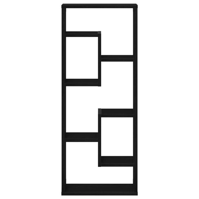 Étagère murale en chêne noir 36 x 16 x 90 cm, bois d'ingénierie – Image 3